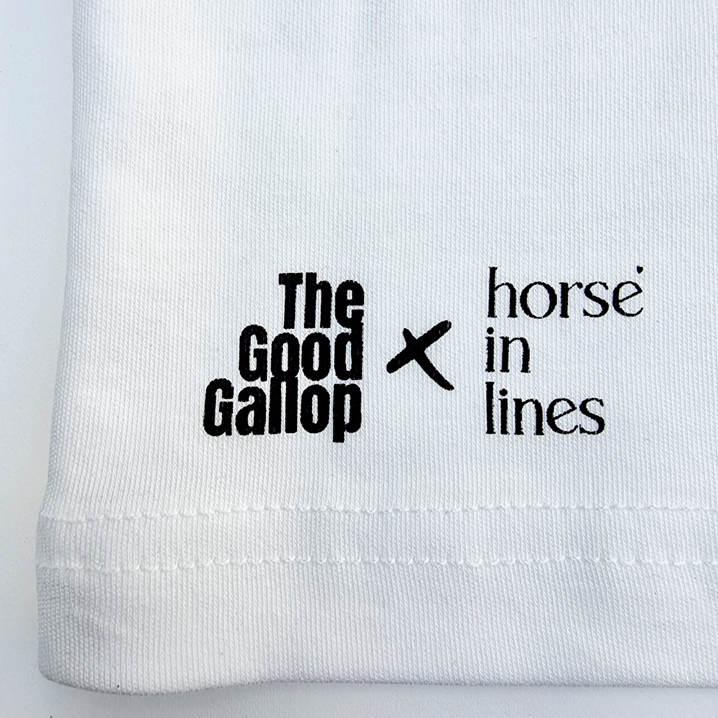 The Good Gallop X HorseInLines oversize arT-shirts