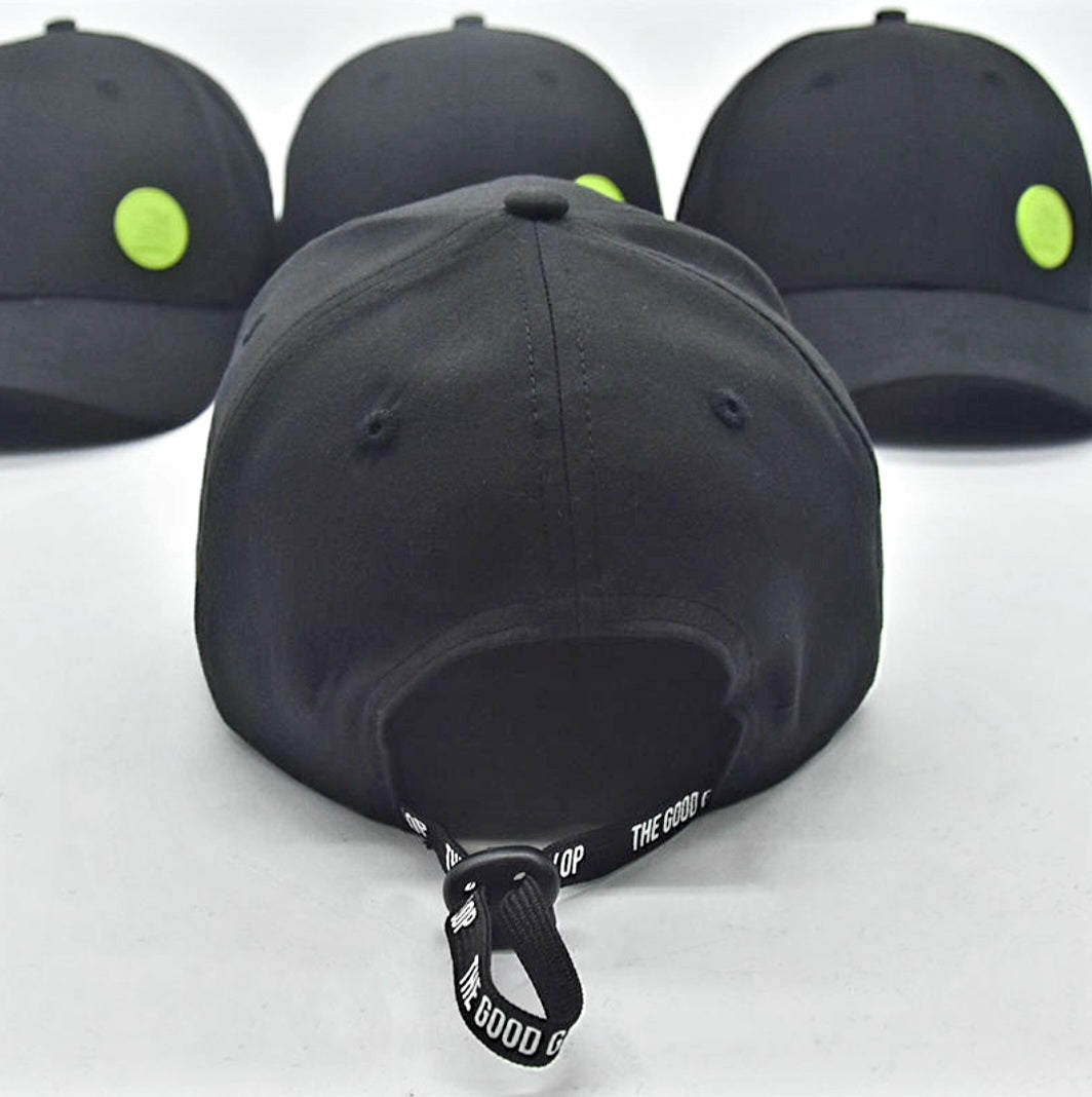 Recycled cap hat BLACK